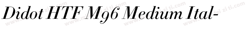 Didot HTF M96 Medium Ital字体转换